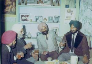 10, Raghbir Singh Sirjana, Dr., Mohan Singh, Sant Singh Sekhon & Ravinder Ravi - Jalandhar, India - December, 1969 -